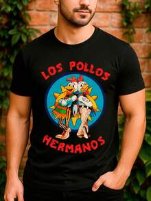 Camiseta Lo Poll Her ma Série Break Ba Cook Gus Frin Básica Unissex 100% Algodão Premium – Masculino e Feminino | Casual, Streetwear, Plus Size, Lançamento com Envio Imediato em Várias Cores - Preto - Visão 2