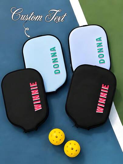 1 Stück individueller Pickleball-Schlägerbezug, individueller Pickleball-Schlägerbezug, gestalten Sie Ihren eigenen Schläger-Schutz, personalisierte Neopren-Schlägerhülle mit Reißverschluss, personalisierter Pickleball-Schlägerbezug, Geschenk für Pickleball-Schlägerhalter, Teamgeschenke