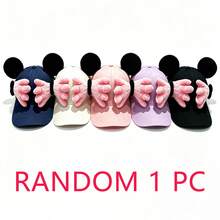 1 mũ lưỡi trai Disney mới họa tiết hoạt hình nơ và lá cọ, mũ lưỡi trai che nắng dễ thương hài hước - Nhiều kiểu dáng - Xem 13