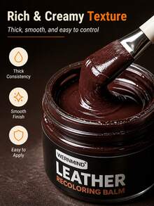 Brown Wood Specialized Touch-Up Paste, Large Capacity Door Scratch & Fading Repair Paste, Includes Applicator, Vibrant Color, Long-Lasting, Durable & Non-Peeling - C - View 5
