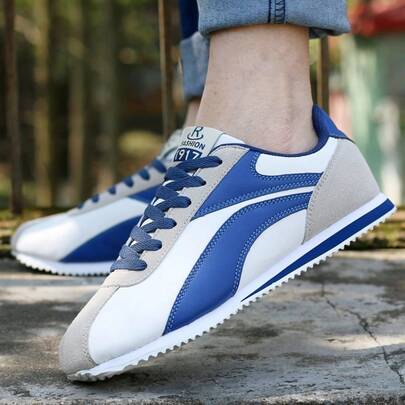 Vintage Patchwork Shoes For Men And Women, Suede & Leather Patchwork Low-Top Lace-Up Flat Casual Shoes, 2026 New Comfortable Lightweight Non-Slip Daily Commute Versatile Couple Jogging Shoes, Multiple Colors Available
