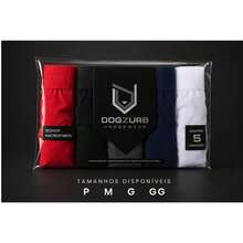Kit com 05 Cuecas Boxer Masculinas em Poliéster de Alta Elasticidade, com Costuras Aparentes, Luxuosas e Confortáveis para Uso Diário - Multicolorido - Visão 2