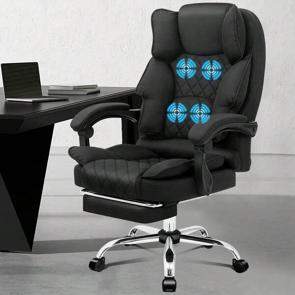 ALFORDSON Massage Office Chair Executive Recliner Gaming Computer Seat Fabric