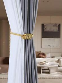 2pcs Magnetic Knot Curtain Tiebacks, Home And Office Fabric Curtain Rope Tiebacks - Knot Style - View 4