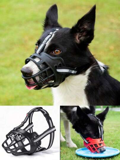 1PC Durable And Sturdy Dog Muzzle, Effectively Prevents Barking And Foraging. Soft High-Quality Material, Suitable For Small, Medium To Large Dogs. Anti-Bite, Anti-Harassment, Multiple Sizes Available, Ideal Pet Muzzle Protection