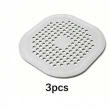 1/3 Silicone Shower Drain Hair Catcher, Square Anti-Clogging Drain Cover With Suction Cup, Non-Slip Easy-To-Clean Bathroom Sink Filter, Suitable For Kitchen And Bathtub, Durable Flexible Mesh Hair Trap - Multicolor - View 19