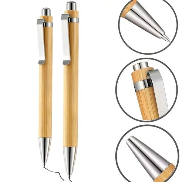 12 Pieces Black 1.0mm Smooth Smudge Free Ballpoint Pens Personalized Unique Wedding Gifts Friendly Souvenirs For Hotels Conferences