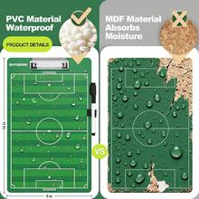 ShYeenei Soccer Coaching Board, Double-Sided Soccer Clipboard Whiteboard For Coaches, Full &Amp; Half Field Tactics, Dry Erase For Training And Game - ColorD - View 3