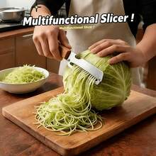 Ergonomic Wooden Handle Stainless Steel Peeler 3-In-1 Fruit & Potato Peeler Bottle Opener Kitchen Peeling Cooking Tool - Apricot - View 12
