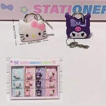 1pc Sanrio Cute Mini Lock, Suitable For Suitcase, Storage Cabinet, Diary, Backpack, Drawer Lock Items, Cute Sweet Creative Anti-Theft Lock - One Size - View 6