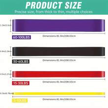 1pc/Set Pull-Up Assist Band For Men And Women, Workout Band For Body Stretching And Muscle Training - Multicolor - View 2