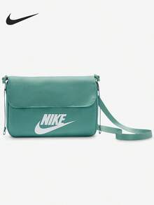 Nike Women's Casual Crossbody Small Square Bag, Everyday Commute Student Fashion Sports Shoulder Bag - Green - View 1