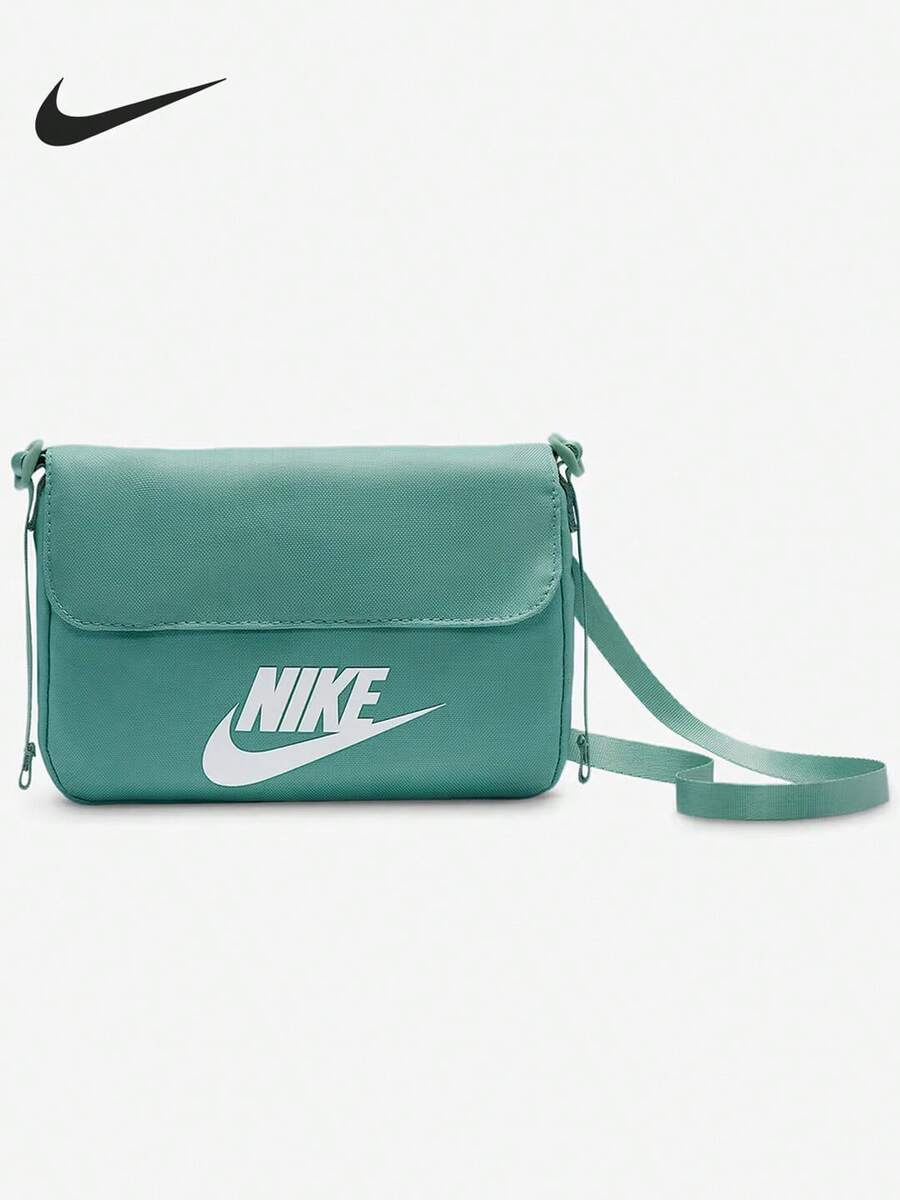 Nike Women's Casual Crossbody Small Square Bag, Everyday Commute Student Fashion Sports Shoulder Bag - Green - View 1