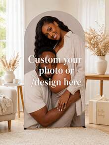 1pc Elastic Banner Arch Backdrop, Personalized Customizable Multi-Size Arch Decoration, Suitable For Dome Background Frame Custom Arch Backdrop Set, Create Festive Atmosphere, Multiple Sizes Available, Suitable For Birthday And Theme Party - Multicolor - View 7