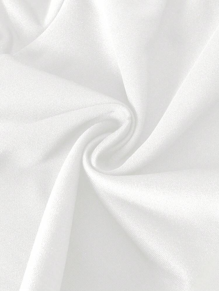 Sudadera casual de uso diario con cuello redondo y gráfico de caballero para hombre - Blanco - Añade 7