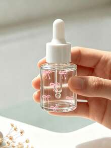 Botol Pipet Minyak Esensial Kaca Transparan Motif Pita Baru, Tersedia Ukuran 20ml/40ml, Dapat Digunakan Kembali, Cocok Untuk Pencampuran Minyak Esensial Parfum, Pengeluaran Cairan, dan Botol untuk Perjalanan - MultiWarna - View 5