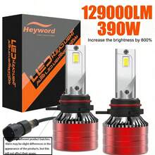 Heyword Upgraded LED Car Light Bulbs, Compatible With H1, H7, H11, 9005, 9006, 9004, 9007, H4, H13, 880, 55000LM, 6000K Cool White Light, High Power CSP Chip, 1:1 Precise Light Pattern, 800% Brightness, Easy Installation - White - View 11
