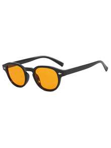 1PC Women's New Square Frame Retro Artistic Textured Sunglasses, Daily Casual Street Commute Driving Travel Beach Vacation Photography Versatile Fashion Accessory - Multicolor - View 25