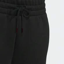 Celana Jogging Kasual Longgar Lurus Adidas Wanita CW WIDE KN PNT - Hitam - View 4