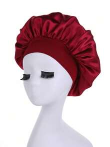 3/2/1pc Women's Satin Hair Bonnet, Wide Brim High Elasticity Silk Sleep Cap, Premium Satin Hair Bonnet, Curly Hair Silk Headband, Women's Hat - Multicolor - View 6