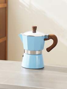 1pc (150ML) Moka Pot - Perfect For Home, Outdoor Adventure, Camping And More - Ideal Choice For Making Rich And Aromatic Coffee Daily. It's An Excellent Holiday Gift For Christmas, Halloween, Valentine's Day And Other Occasions. - Multiple Capacities - View 11