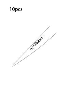 Steel Wire Flexible Durable Collapsible Big Eye Embroidery Beading Needles Easy Threading Sewing Needles Open End For Any Thread Size Jewelry Making 10cm/4in(Folded Length) 10 Pcs - View 11