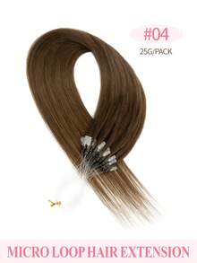 Micro Loop Real Human Hair Extensions, 18 Inch #2 Darkest Brown Silky Straight Hair For Women, 25g 25 Strands Ideal For Daily, Party & Wedding To Boost Volume & Length - Multicolor - View 11