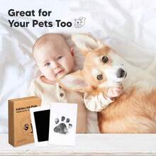 1 Set Pet Ink Pad, Suitable For Dogs And Cats, Water-Soluble Ink, Includes Paw/Hand/Nose Print Set - Dog Paw Print, Nose Print, Hand Print Set, Recommended By Kindergarten Teachers, Easy To Clean, High-Definition Stamp Pad, Multiple Colors Available, Clean Touch Footprint Component, Halloween Gift, Christmas Gift (Black), Birthday Gift, Creative DIY Toy For Girls - one-size - View 4