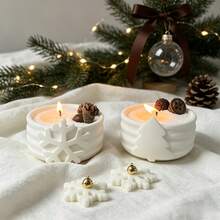 SILIKE LUFEI DIY Resin Mold Christmas Storage Box Silicone Mold Snowflake Christmas Tree Plaster Candle Cup - Christmas Molds - View 6