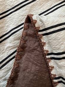 1件貝殼刺繡夏季薄被，條紋圖案皺褶紗布夏季床上用品，適用於臥室、客房、酒店、宿舍，可機洗夏季被，僅含被子，不含枕套 - 亞麻白 - 查看 10