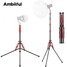 Ambitful GM09 Reverse Folding Light Stand, Portable Photography Tripod Stand, Suitable For LED Panel Lights, Flash, Softbox, Studio Photography - View 2