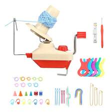 Kit Devanadora De Estambre Manual Bobinadora De Bolas Hilo - 1 - Ver 1