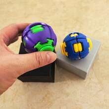 Smooth Rotating Press Ball, Colorful Mini Pocket Finger Toy, Portable Stress & Anxiety Relief Fidget Toy, Novelty Daily Relax Gift - Multicolor - View 9