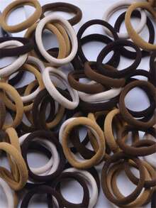 198/98/48/10pcs Earth Tone Women's Minimalist Seamless Headbands, High Elasticity Hair Accessories, Hair Styling Accessories, Suitable For Home, Travel, Sports, Work, Campus - Earth Tones - View 5