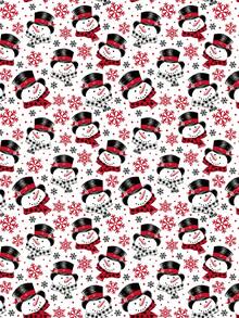 1 Roll Of Christmas Gift Wrapping Paper, Snowman-Themed Design;Perfect For Christmas Gift Wrapping,Holiday Party Decor,Home Festive Decoration,DIY Craft,Festive Favour Wrapping Dimensions: 43 Cm X 300 Cm. - A - View 5