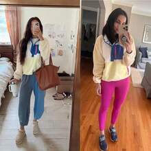 Women's Lightweight Fleece Pullover Jacket Cropped Fall Winter Fuzzy Sherpa Jacket Sweatshirt Coat With Pockets - Beige - View 4