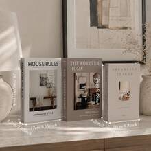 qiwsudfbw 3pcs Nordic Style Decorative Books, Faux Books, Suitable For Living Room, Bedroom, Entryway Coffee Table, Modern Home Decor - 3pcs - View 4