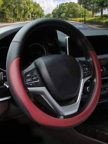 Steering Wheel Cover Car Handle Cover Ultra-Fine Fiber Leather Handle Cover Universal Car Steering Wheel Cover High-End Business Handle Cover - One Size Fits All - View 6