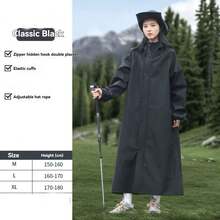 Upgraded Full Body Waterproof Raincoat, High Density Windproof Breathable Long Rain Cape, Suitable For Electric Bike Riding, Outdoor Camping, Hiking, Unisex Loose One-Piece Rain Gear - Upgraded Version - View 10
