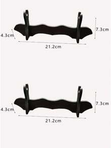 1/2PCS Multi-Style Sword Model Display Stand, Mini Weapon Figure Holder Desktop Collection Display Rack, Universal Long/Short Sword Display Base, Toy Knife Storage Rack. (Please Check Size Before Ordering) - Black - View 23