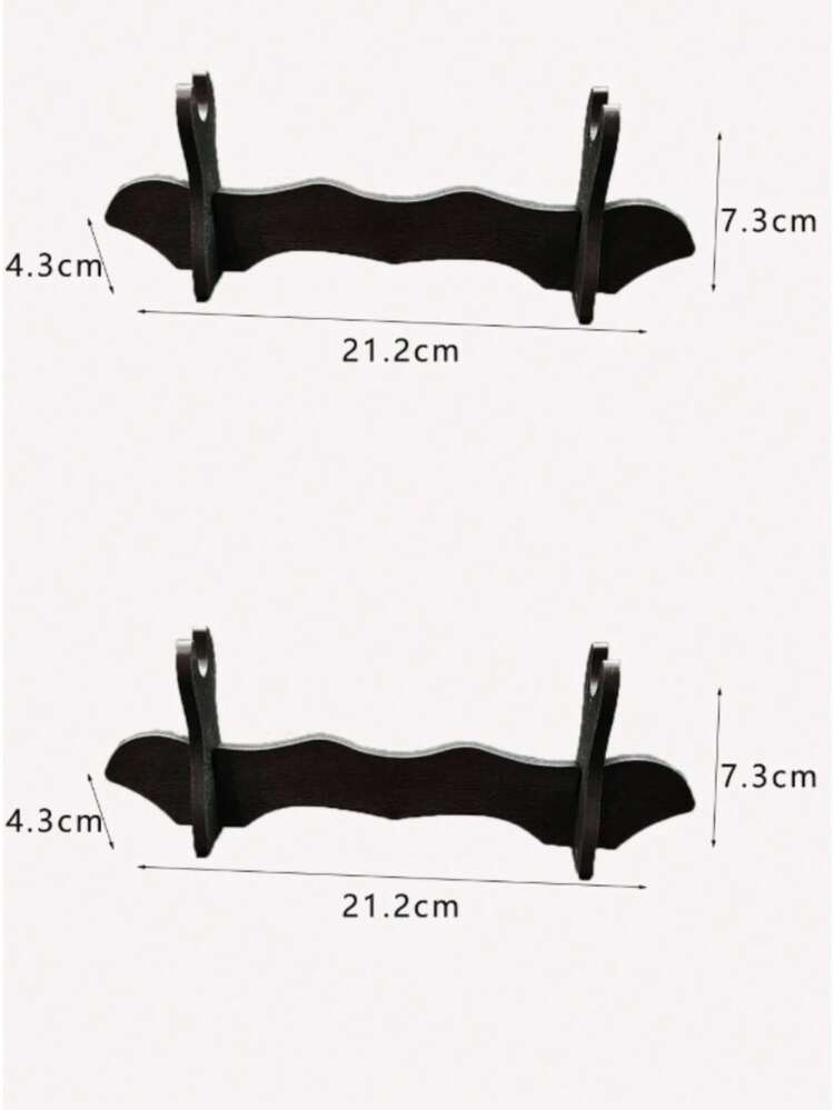 1/2PCS Multi-Style Sword Model Display Stand, Mini Weapon Figure Holder Desktop Collection Display Rack, Universal Long/Short Sword Display Base, Toy Knife Storage Rack. (Please Check Size Before Ordering) - Black - View 22