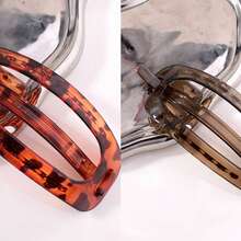 Hair Clips - ORANGE+BROWN - View 2