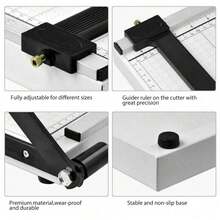 A4 Paper Cutter, 12 Inch Heavy Duty Paper Trimmer With Safety Guard And Blade Lock, Back To School, School Supplies, Christmas Paper Cutting, Christmas Wrapping Paper Cutting - Paper Cutter - View 6