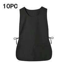 1 pieza Delantal de limpieza para el hogar, estilo chaleco, 2 bolsillos, unisex, delantal de trabajo, delantal de empleado, múltiples colores disponibles, adecuado para cafetería, restaurante y otros lugares - color sólido - Ver 22