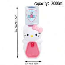 SANRIO 2L Mini KT Cat Portable Water Dispenser, Cute Pink Cartoon Water Dispenser, Suitable For Home, Office, Outdoor - Multicolor - View 6