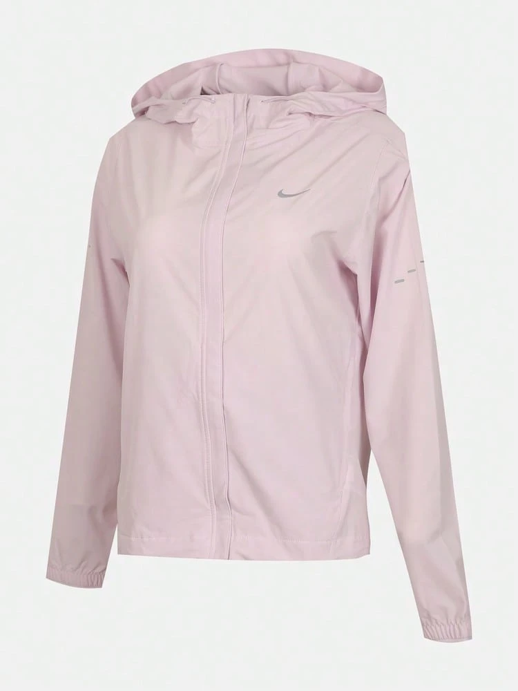 Nike Women's Fashion Versatile Long Sleeve Hooded Sports Jacket For Running - Pink - View 1