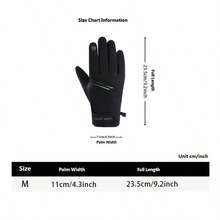 Men's Winter Warm Windproof Gloves, Touchscreen Silicone Non-Slip Grip, Suitable For Driving, Running, Cycling And Outdoor Sports - Sports 02 - View 2