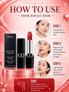 Dior Charm 唇膏 (Satin 720, 1.5g/3.5g)，持久顯色、不暈染、高顯色度、不乾澀、保濕配方，緞面質地，適合初學者 - 緞光720 - 查看 11