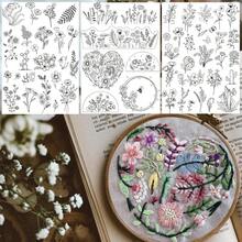 LAMYA 3 Sheets Stick And Stitch Embroidery Papers Designs Water Soluble Stabilizer For Embroidery Patterns Transfers Sewing Beginners - Embroidery Paper - View 8