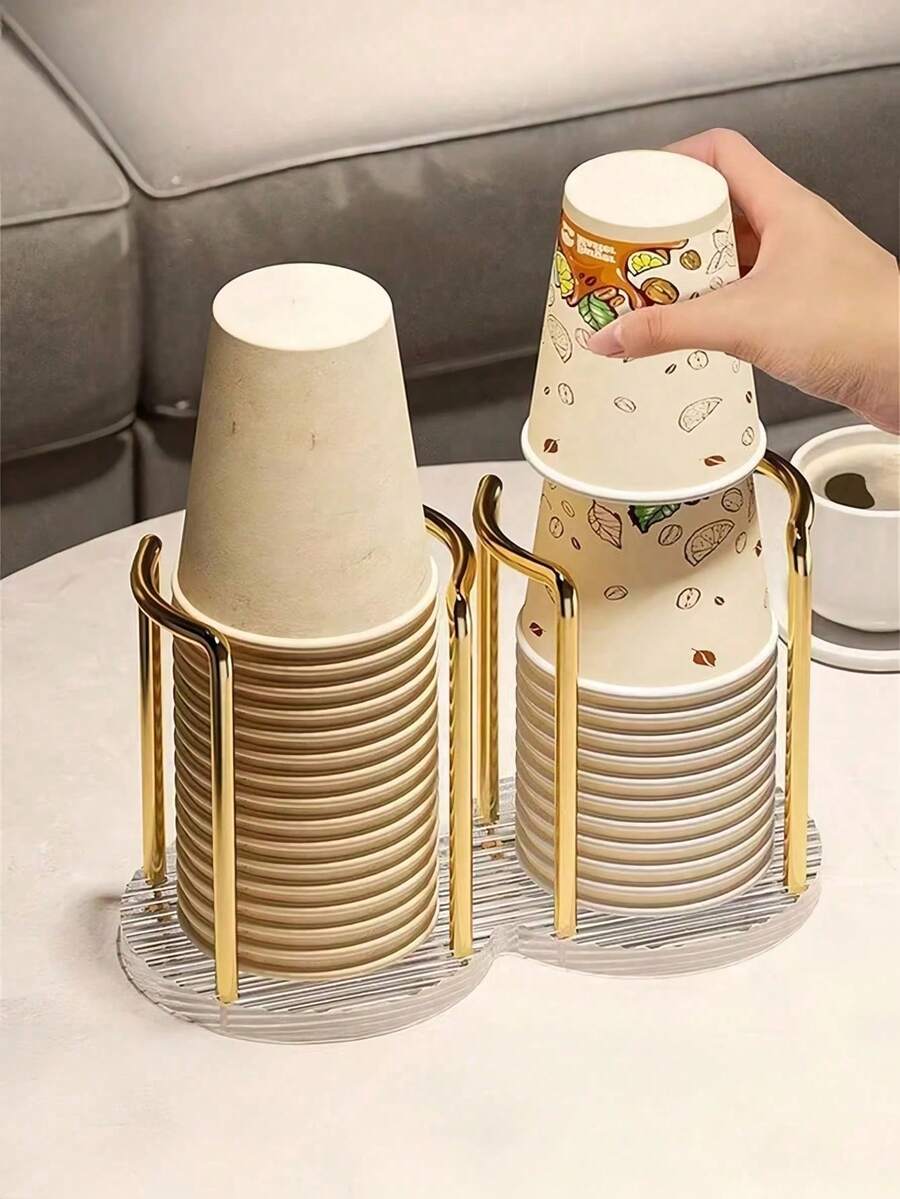 耐用桌面杯架 時尚杯子收納架 咖啡與茶杯整理架 廚房必備 辦公室休息室、學校或咖啡廳適用 省空間 多功能咖啡桌收納架 夏季禮物 開學禮物 家居煥新